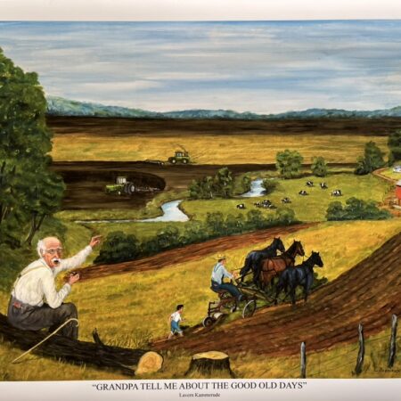 Limited Edition Print of Grandpa Tell Me About the Good 'Ol Days